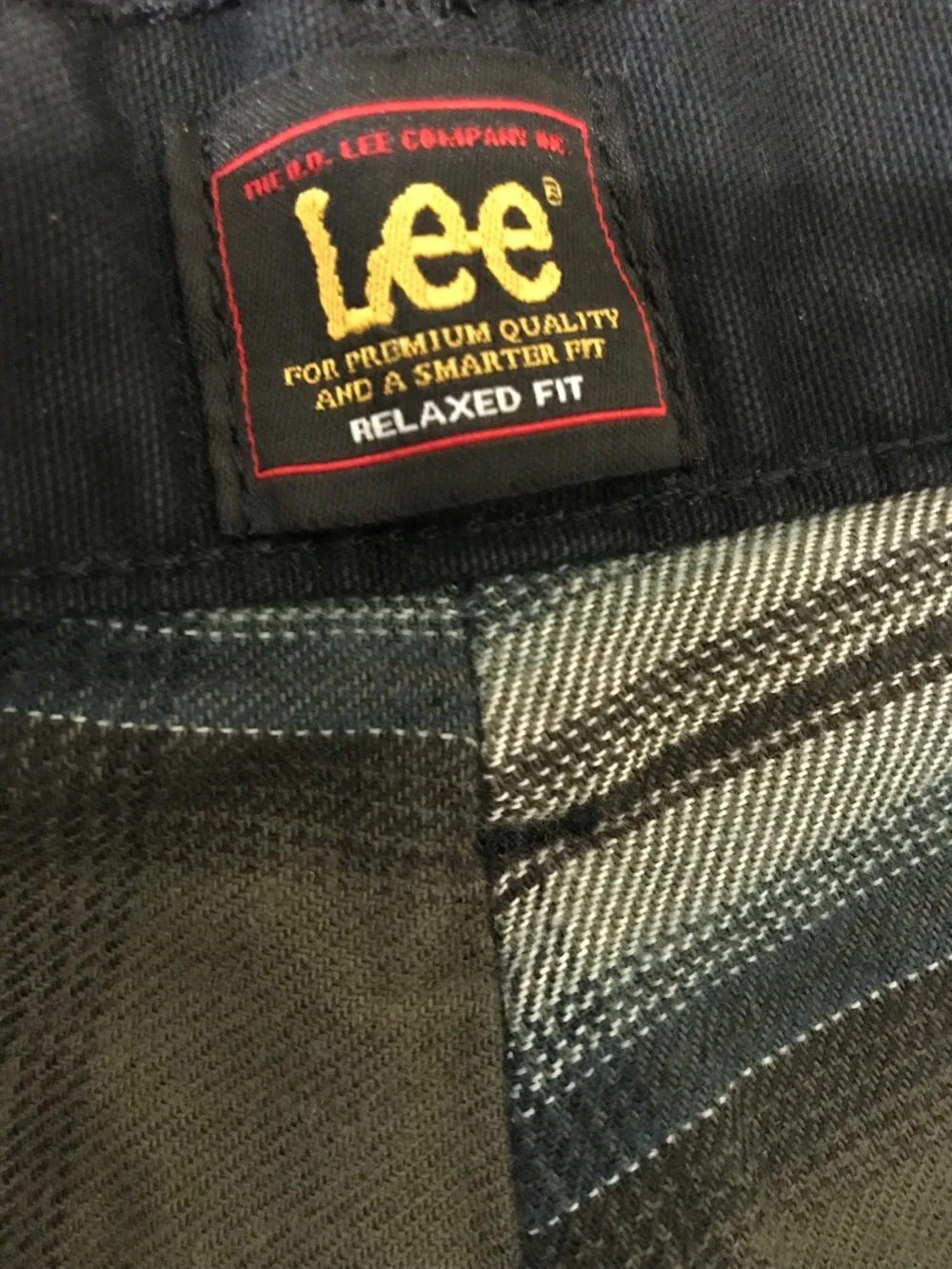 Lee Men's Flannel Lined Straight Leg Jeans - Black Wash 34X32